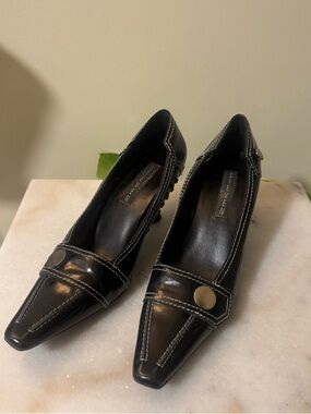 Steven by Steve Madden Black Pointed Toe Pumps